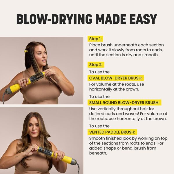Drybar Blow-Dryer Shot Collection | Faster Blowouts with Tons of Volume and Less Frizz | Choose The Barrel Size Best for Your Hair Length and Desired Style