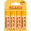 Burt's Bees Beeswax Lip Balm, Lip Moisturizer With Responsibly Sourced Beeswax, Tint-Free, Natural Conditioning Lip Treatment, 4 Tubes, 0.15 oz.