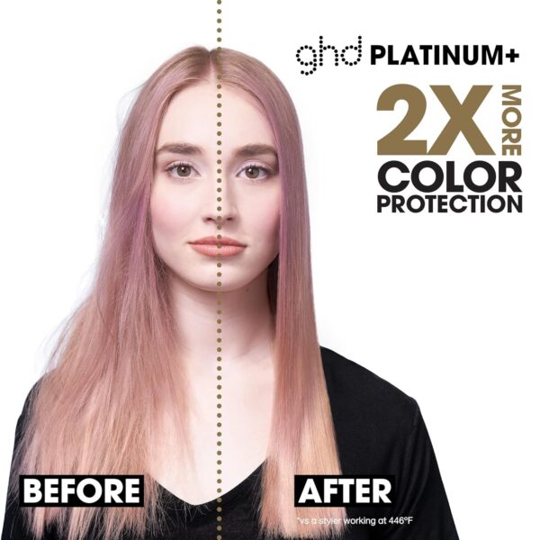 ghd Platinum+ Styler ― 1" Flat Iron Hair Straightener, Professional Ceramic Hair Styling Tool for Stronger Hair, More Shine, & More Color Protection