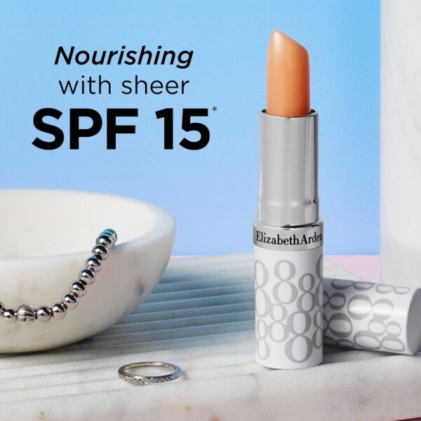 Elizabeth Arden Eight Hour Cream Lip Protectant Stick, Moisturizing Balm, Sheer with Sunscreen, SPF 15, Repairs Cracked Lips, 0.13 oz