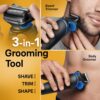 Braun Electric Shaver for Men, Series 5 5150cs, Wet & Dry Shave, Turbo Shaving Mode, Foil Shaver, with Beard Trimmer, Body Groomer and Charging Stand, Blue
