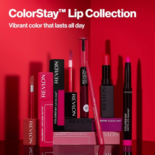 Revlon Liquid Lipstick with Clear Lip Gloss, ColorStay Overtime Lipcolor, Dual Ended with Vitamin E, 540 Unstoppable Nude, 0.07 Fl Oz