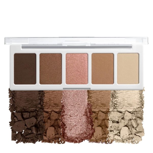 wet n wild Color Icon Eyeshadow Makeup 5 Pan Palette, Matte, Shimmer, Metallic, Long Wearing, Rich Buttery Pigment, Cruelty Free - Walking On Eggshells