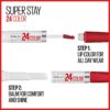 Maybelline Super Stay 24, 2-Step Liquid Lipstick Makeup, Long Lasting Highly Pigmented Color with Moisturizing Balm, Very Cranberry, Ruby Red, 1 Count