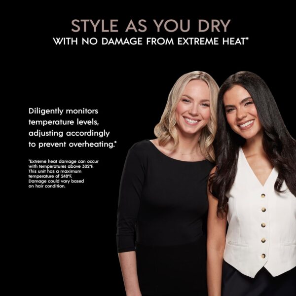 INFINITIPRO by CONAIR DigitalAIRE Multi Hair Styler, Air Styling System for Curls, Waves, Blowouts & Volume, 4 Attachments to Personalize Your Look Plus Storage Bag, Light Blue