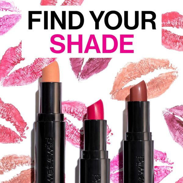 wet n wild Mega Last Matte Lip Color, Semi Matte Hyaluronic Acid Infused, Long Lasting Full Coverage for a Nourishing Pout, Cruelty-Free & Vegan - Bare it All
