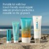 COOLA Organic Sunscreen and Lip Balm SPF 30 Sun Essentials Kit, Dermatologist Tested and TSA Approved, Vegan and Gluten Free, 4 Items Total