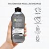 Garnier Skinactive Micellar Cleansing Jelly Water with Charcoal Purifying All in One Water, 2 Pack