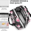 Make Up Theme Pattern with Perfume Lunch Bag Insulated Lunch Box Cooler Lunch Tote Bag for Work Travel Picnic