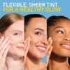 CeraVe Hydrating Mineral Sunscreen SPF 30 with Sheer Tint, Tinted Mineral Sunscreen with Zinc Oxide & Titanium Dioxide, Blends Seamlessly For Healthy Glow, Light, 1.7 Oz