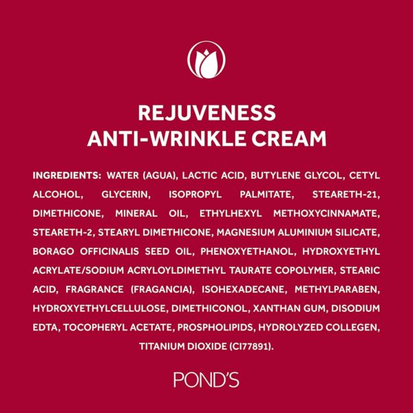 POND'S Anti-Wrinkle Face Cream Anti-Aging Face Moisturizer With Alpha Hydroxy Acid and Collagen 14.1 oz