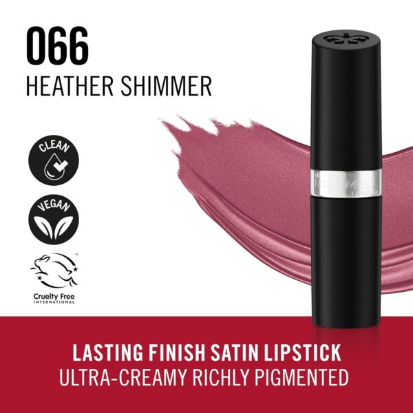 Lasting Finish Lipstick - Up to 8 Hours of Intense Lip Color with Color Protect Technology and Exclusive Black Diamond Complex - 066 Heather Shimmer, .14oz