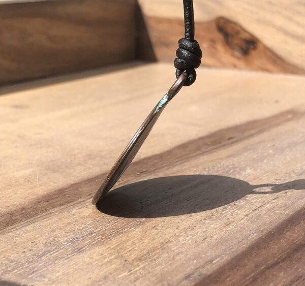 Greek Compass Men Necklace - Ancient Jewelry, Good Luck and Fortune, Guidance and Progression, Mens Gifts, Women Gift to Husband, Workers and Travelers, Best Friend Present, Patina Medallion (Patina)