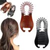 2Pcs Banana Clip, Fashionable Plastic Interlocking Soft Bendable Banana Hair Clips for Women Clincher Ponytail Styling Tools