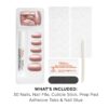 Sally Hansen Salon Effects Perfect Press-On Nails, Out of This Pearl, Press On Nails, Easy to Apply, Nail Glue & Adhesive Tabs Included
