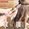 5 in 1 High-Speed Hot Air Styler - Professional Frizz-Free Hair Dryer Brush, Fast Drying Hair Dryer, No Heat Damage Air Styler Wrap - Curl, Volumize, Straighten with Travel Bag