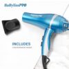 BaBylissPRO Nano Titanium 2000-Watt Blow Dryer with Concentrator Nozzle, Professional Grade Ionic Corded Styling Tool for Hair