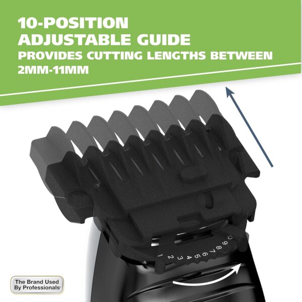 Wahl Aqua Blade® Rechargeable Wet/Dry Lithium-Ion Deluxe Beard Trimmer for Men - Interchangeable Heads for Detailing, Hair, Mustache and Body Grooming - Model 9899-100