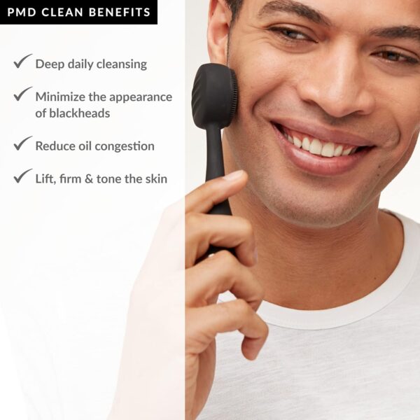 PMD Clean - Smart Facial Cleansing Device with Silicone Brush & Anti-Aging Massager