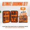 Wild Willies 10-Piece Manicure & Pedicure Kit - Multifunctional Mens Grooming Kit - Includes Nail Clippers, Scissors, Tweezers, Files - Compact Travel Manicure Set for Men & Women - All-in-One Case