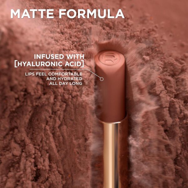 L'Oreal Paris Colour Riche Intense Volume Matte Lipstick, Lip Makeup Infused with Hyaluronic Acid for up to 16HR Wear, Worth It, 0.06 Oz