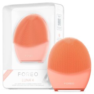 FOREO LUNA 4 Face Cleansing Brush | Firming Face Massager | Anti Aging Face Care | Enhances Absorption of Facial Skin Care Products | Simple Skin Care Tools
