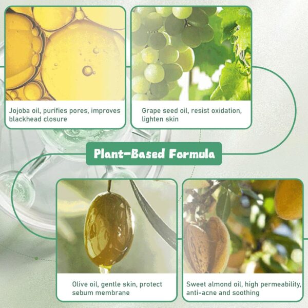 Cleansing Oil, 40Pcs Mini Pore Makeup Remover Oils, Elegant Plant Extract Cleansing Oil Travel Size for Face