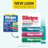 Blistex Medicated Lip Balm 3 Count, 0.15 Oz Each, Classic, Mint and Berry Flavor, Soothes and Protects, Advanced Medicated Lip Care for Dry, Chapped Lips, SPF 15 Sun Protection, 1 Pack
