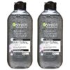 Garnier Skinactive Micellar Cleansing Jelly Water with Charcoal Purifying All in One Water, 2 Pack