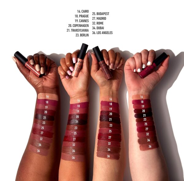 NYX PROFESSIONAL MAKEUP Soft Matte Lip Cream, Lightweight Liquid Lipstick - Copenhagen (Matte Rich Plum)