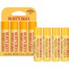 Burt's Bees Beeswax Lip Balm, Lip Moisturizer With Responsibly Sourced Beeswax, Tint-Free, Natural Conditioning Lip Treatment, 4 Tubes, 0.15 oz.