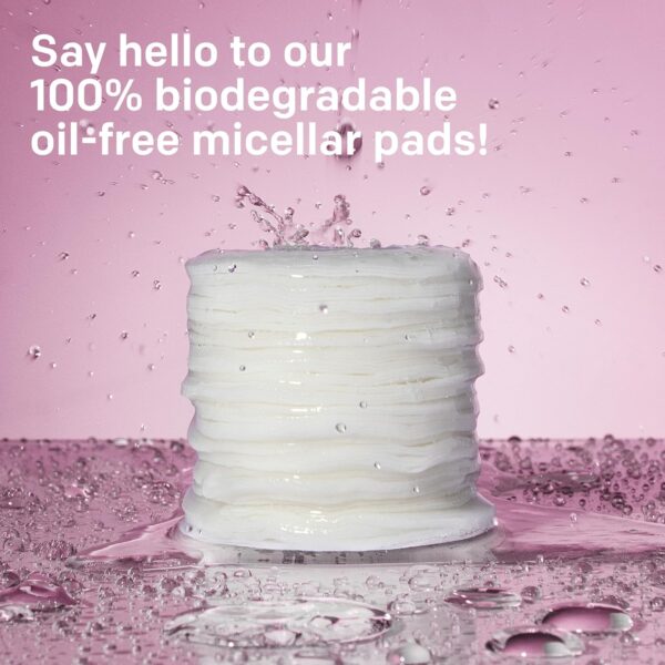 Almay Biodegradable Makeup Remover Pads, Micellar Gentle, Hypoallergenic, Fragrance-Free, Dermatologist & Ophthalmologist Tested, 120 Count