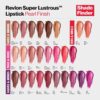 Revlon Super Lustrous Lipstick, Creamy Formula For Soft, Fuller-Looking Lips, Moisturized Feel, Iced Amethyst (625), 0.15 oz