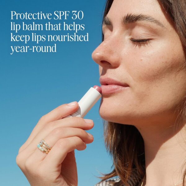 COOLA Organic Liplux Tinted Lip Balm and Sunscreen with SPF 30, Dermatologist Tested Lip Care for Daily Protection, Vegan and Gluten Free, 0.15 Oz