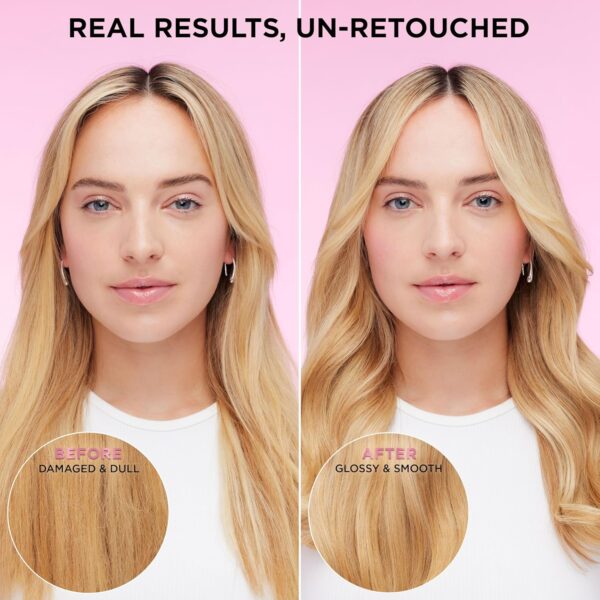 L'Oreal Paris Glossing Sulfate Free Shampoo and Conditioner Set with Glycolic Acid, Hair Care for Lasting Shine and Smoothness for Dull, Dry Hair, EverPure, 1 Kit