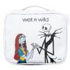 wet n wild Nightmare Before Christmas Makeup Bag - Full-Zip Closure with Bat Charms, Dual-Compartment Interior, Portable Travel Case Inspired by Disney’s Iconic Film, Cruelty-Free - Jack & Sally