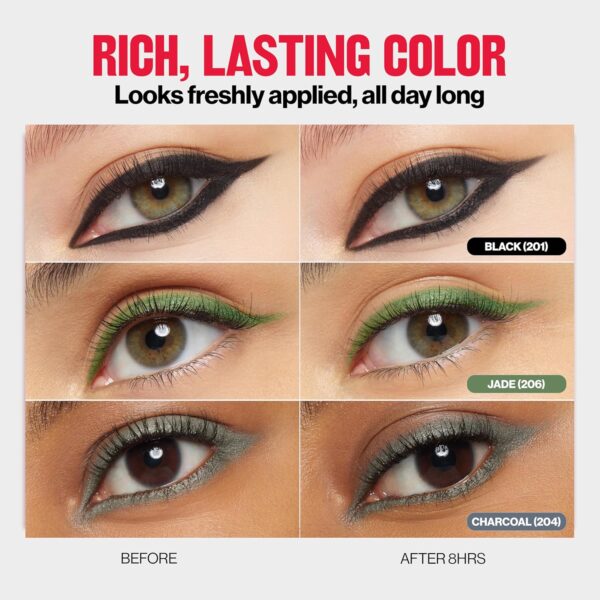 Revlon ColorStay Pencil Waterproof Eyeliner, Smudge-Proof, Eye Makeup with Built-In Sharpener, Packaging May Vary, 201 Black, 2 pack
