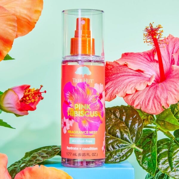 Tree Hut Pink Hibiscus Fragrance Mist | Spritz On for a Refreshed Feel or Layer with Your Favorite Scents | Versatile Body Spray | 6 fl oz.