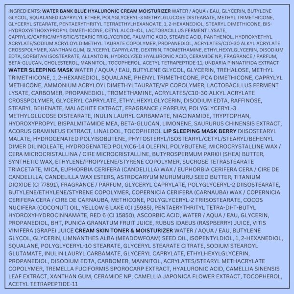 LANEIGE Water Bank Blue Hyaluronic Moisturizer: Barrier-Boosting Hydration, Squalane, Ceramide, Dermatologist-tested