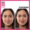 Maybelline Dream Fresh Skin Hydrating BB cream, 8-in-1 Skin Perfecting Beauty Balm with Broad Spectrum SPF 30, Sheer Tint Coverage, Oil-Free, Light/Medium, 1 Fl Oz