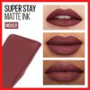 Maybelline Super Stay Matte Ink Liquid Lipstick Makeup, Long Lasting High Impact Color, Up to 16H Wear, Mover, Brown, 1 Count, Packaging May Vary