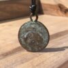 Greek Compass Men Necklace - Ancient Jewelry, Good Luck and Fortune, Guidance and Progression, Mens Gifts, Women Gift to Husband, Workers and Travelers, Best Friend Present, Patina Medallion (Patina)