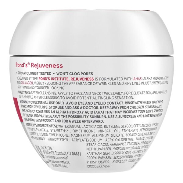 POND'S Anti-Wrinkle Face Cream Anti-Aging Face Moisturizer With Alpha Hydroxy Acid and Collagen 14.1 oz