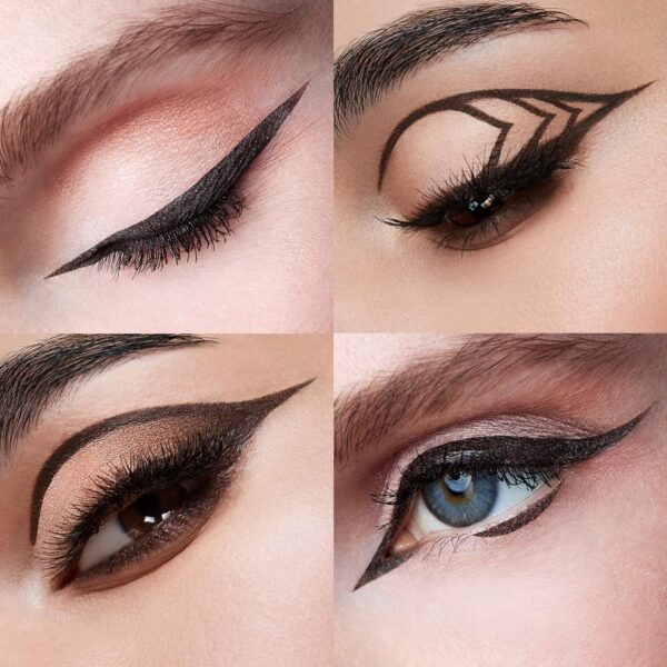 stila Waterproof Liquid Eye Liner, Stay All Day Makeup with Fine Brush Tip Lasting Satin Finish, Smudge-Proof & Transfer-Resistant