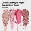 REVLON ColorStay Day to Night Eyeshadow Quad, Longwear Shadow Palette with Transitional Shades and Buttery Soft Feel, Crease & Smudge Proof, 565 Pretty, 0.16 oz
