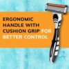BIC Flex 5 Refillable Men's Razor, Father's Day Gift Set with 5 Blade Razors, 1 Handle and 7 Cartridges for Smooth Shaving