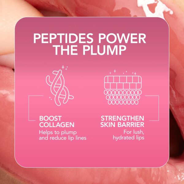 BUXOM Full-On Plumping Lip Cream, Lip Plumper Gloss, Enhancing Tinted Lip Plumper, Moisturizing Lip Gloss with Peptides and Vitamin E, Cruelty Free