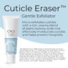CND Cuticle Couple, SolarOil + Cuticle Eraser, Natural Blend Oils, Moisturizes and Conditions Skin, Gentle Exfoliator, 0.5 fl oz.