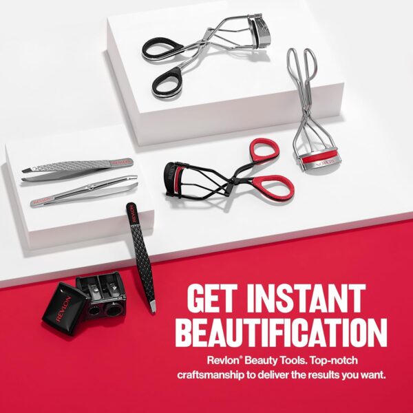 Revlon Extra Curl Lash Curler, Gives an All Day Dramatic Curl, with Finger Grips for a Non Slip Grip, Easy to Use, 1 Count
