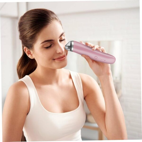 Pore Vacuum 3 Modes USB Charging Blackhead Remover Vacuum with 4 Suction Heads Electric Facial Pore Extractor Cleaner for Women & Men Style 2Vacuum